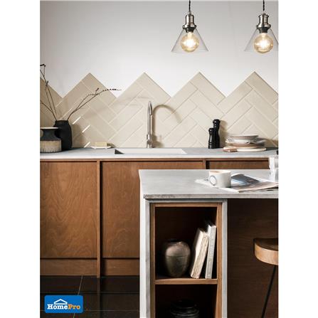 กระเบื้องผนังพอร์ซเลน 6x21.7 ซม. COTTO บราวากลอส เบจ_1