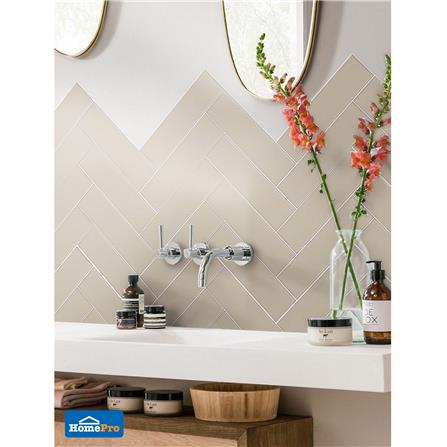 กระเบื้องผนังพอร์ซเลน 6x21.7 ซม. COTTO บราวากลอส เบจ_2