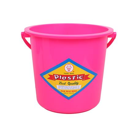 ถังน้ำกลม NAM NGAI HONG 14.5 ลิตร สีชมพู