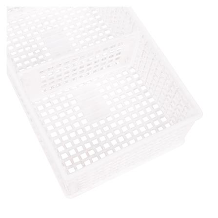 ตะแกรงใส่ของเหลี่ยม 3 ช่อง KEYWAY สีขาว_2