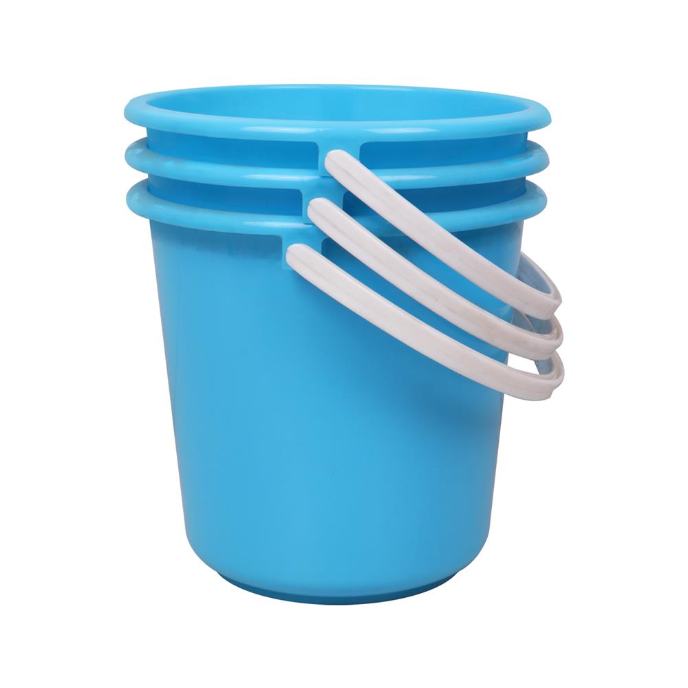 ถังน้ำกลม NAM NGAI HONG 1.5 ลิตร แพ็ก 3 ใบ สีฟ้า