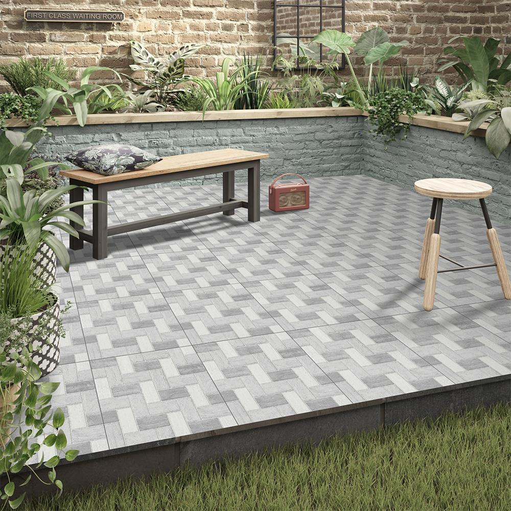 กระเบื้องพื้น 16x16 นิ้ว ภูผา ฮาซาน เกรย์ A 0.96M2