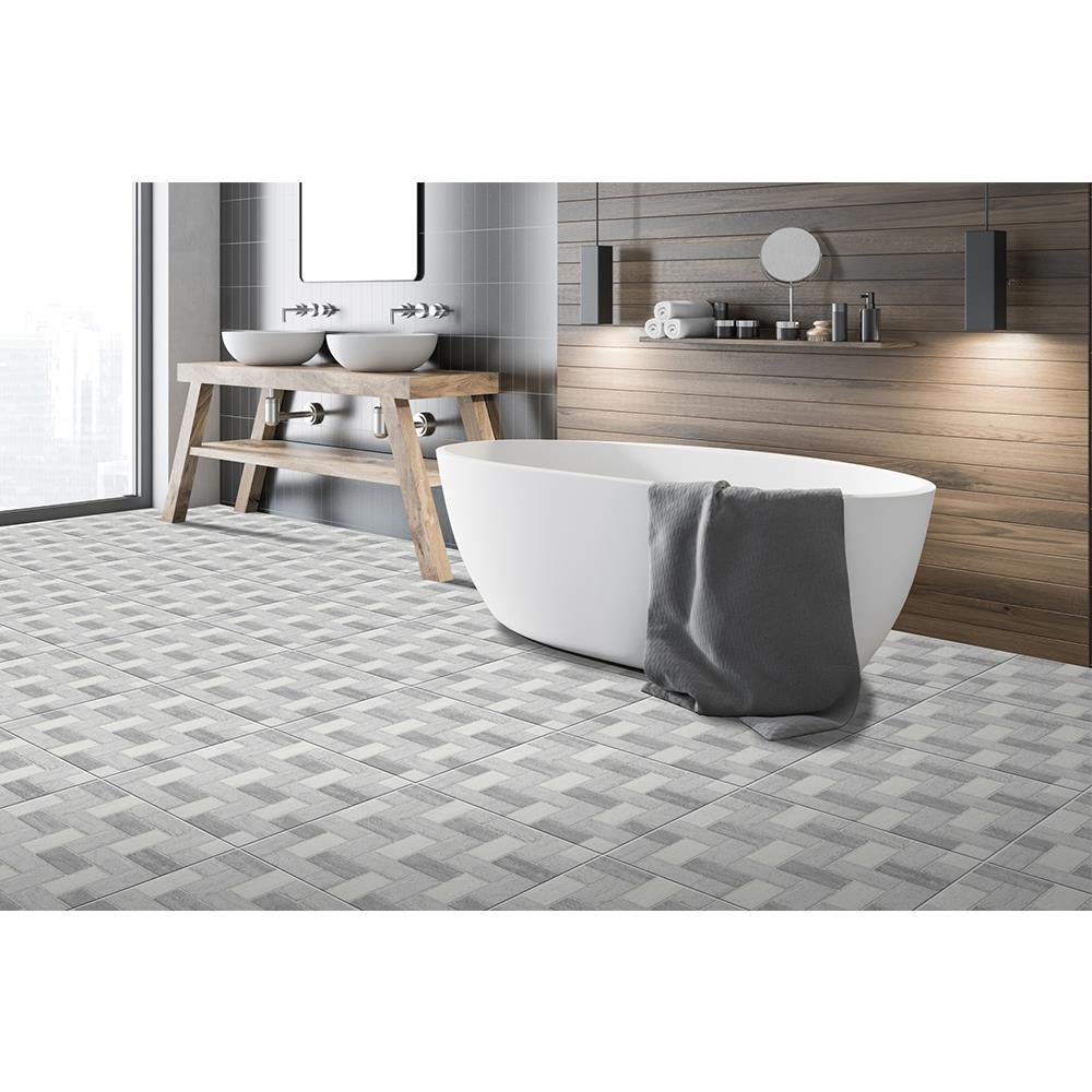 กระเบื้องพื้น 16x16 นิ้ว ภูผา ฮาซาน เกรย์ A 0.96M2