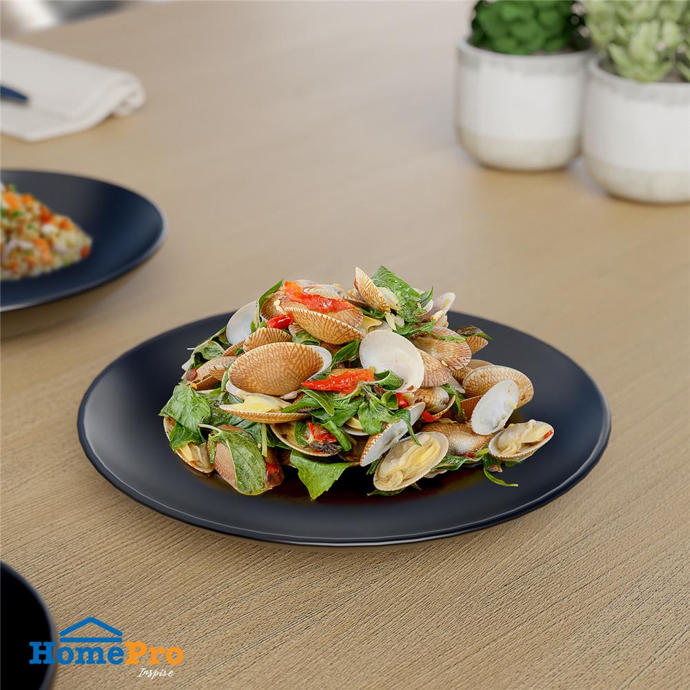 จานบัวเซรามิก 9.5" KECH LANZO BLACK