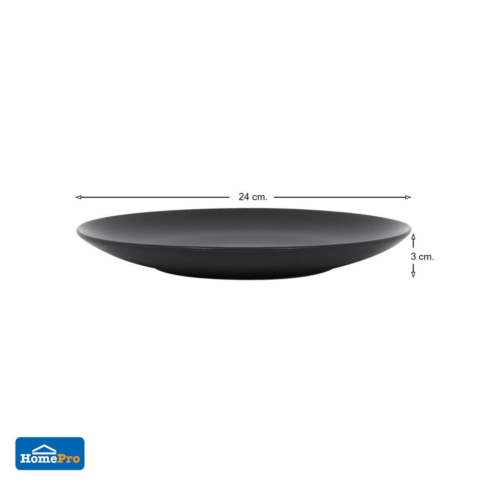 จานบัวเซรามิก 9.5" KECH LANZO BLACK