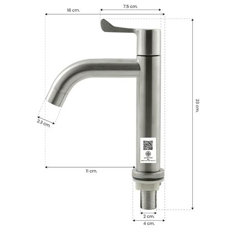 ก๊อกอ่างล้างหน้าสเตนเลส ELEGANCE EG8197_1