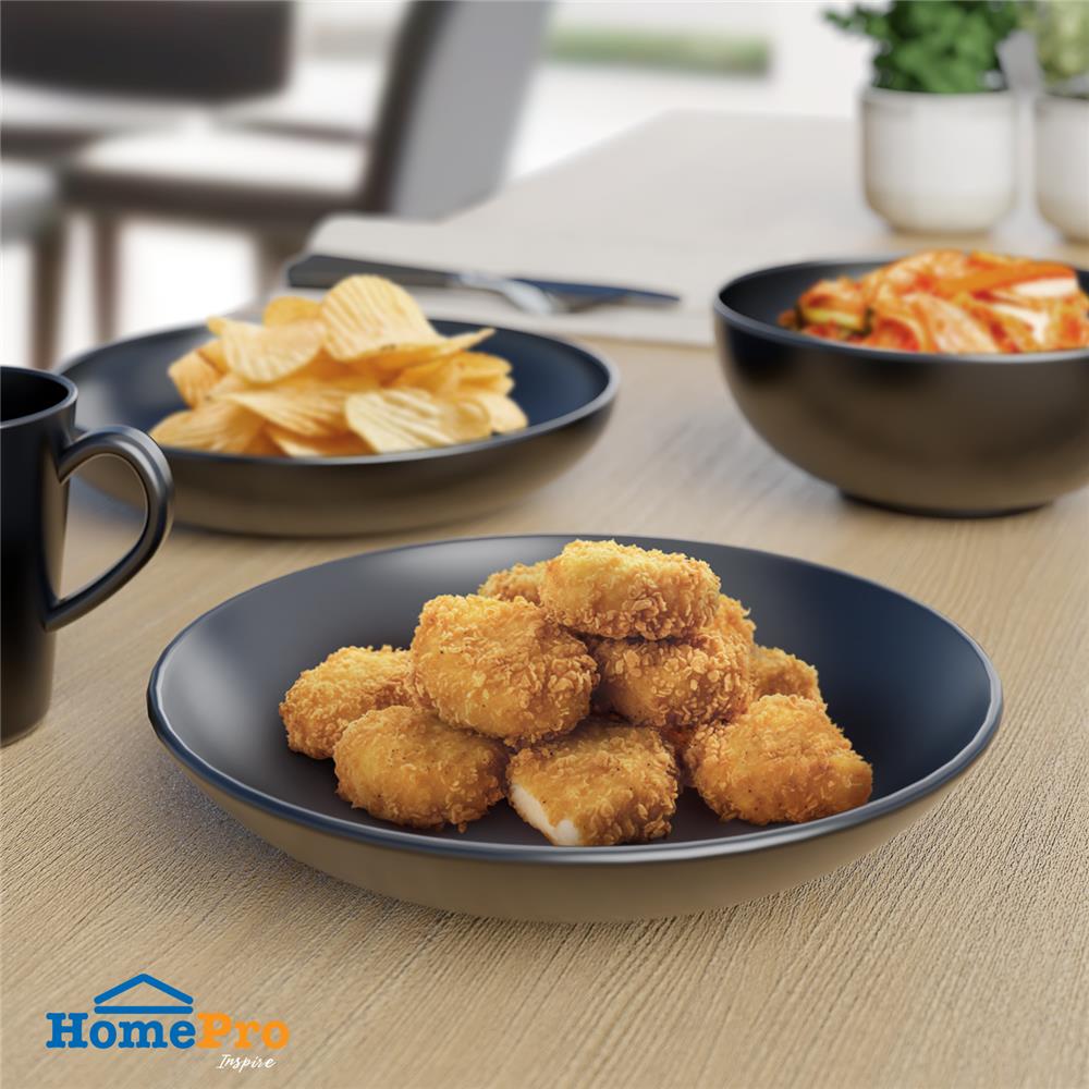 จานลึกเซรามิก 9 นิ้ว KECH LANZO BLACK