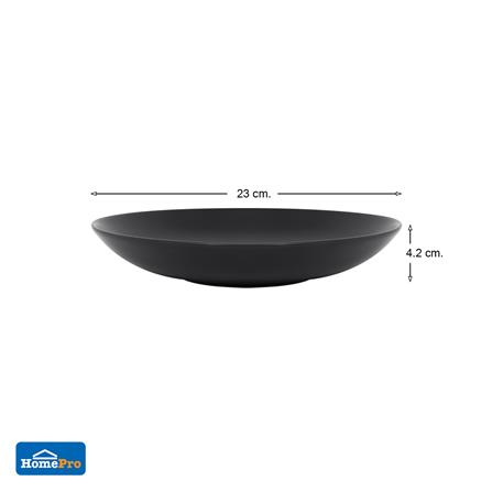 จานลึกเซรามิก 9 นิ้ว KECH LANZO BLACK_6