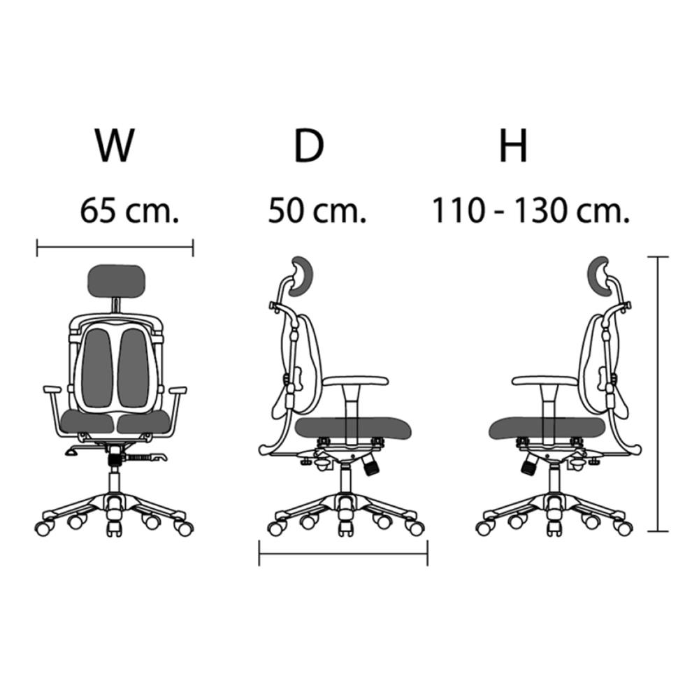 เก้าอี้สุขภาพ HARA CHAIR V-TYPE สีดำ