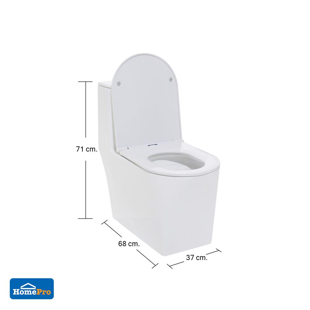 สุขภัณฑ์ 1 ชิ้น MOYA 301 3/6 ลิตร สีขาว