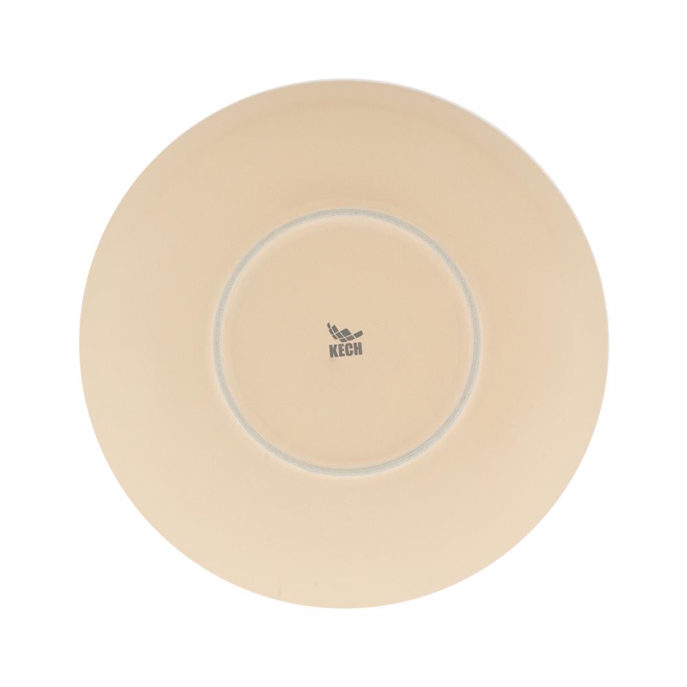 จานลึกเซรามิก 9 นิ้ว KECH LANZO BEIGE