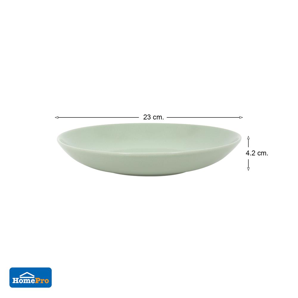 จานลึกเซรามิก 9 นิ้ว KECH LANZO GREEN