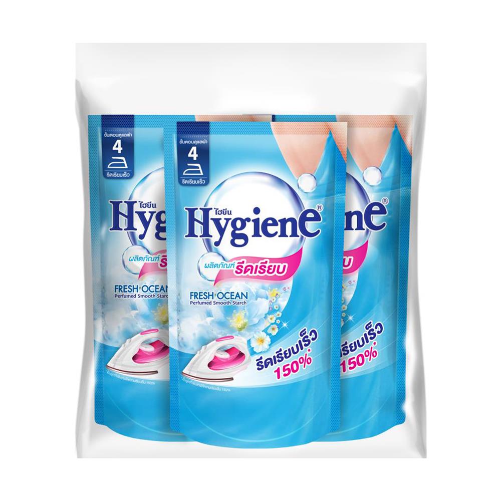 รีฟิลน้ำยารีดผ้า HYGIENE FRESH OCEAN 500 มล. แพ็ก 3 ชิ้น