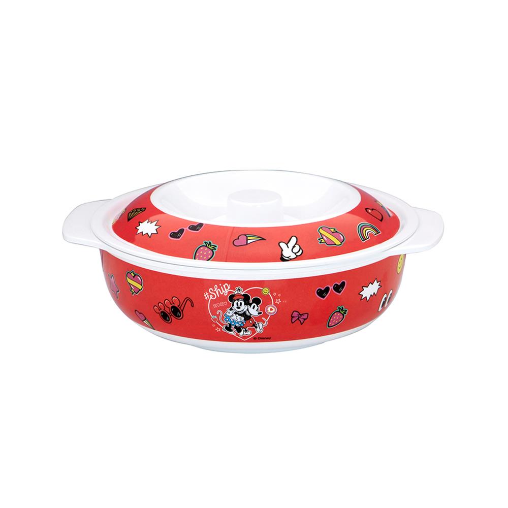 ชามเมลามีน 2หู+ฝา 6.5" SUPERWARE MICKEY COUPLE