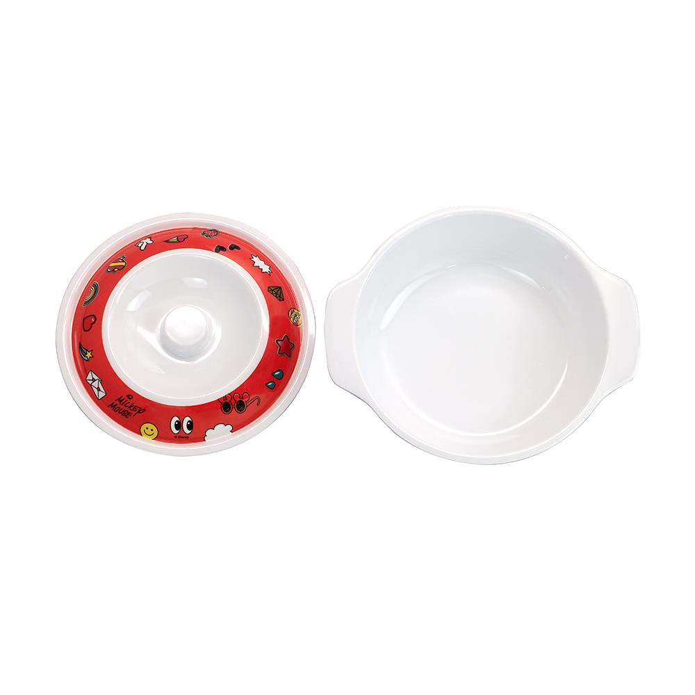 ชามเมลามีน 2หู+ฝา 6.5" SUPERWARE MICKEY COUPLE