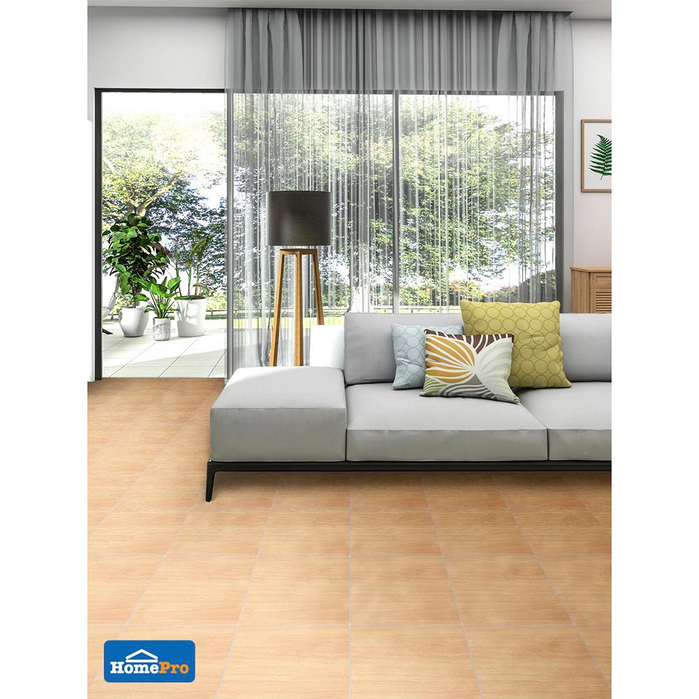 กระเบื้องพื้น 12x12 นิ้ว ภูผา คอนน่า วู๊ด เบจ PM 1M2