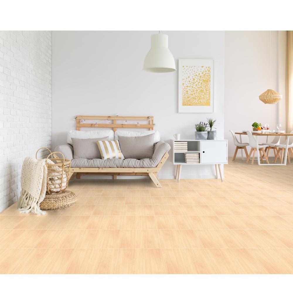 กระเบื้องพื้น 12x12 นิ้ว ภูผา คอนน่า วู๊ด เบจ PM 1M2