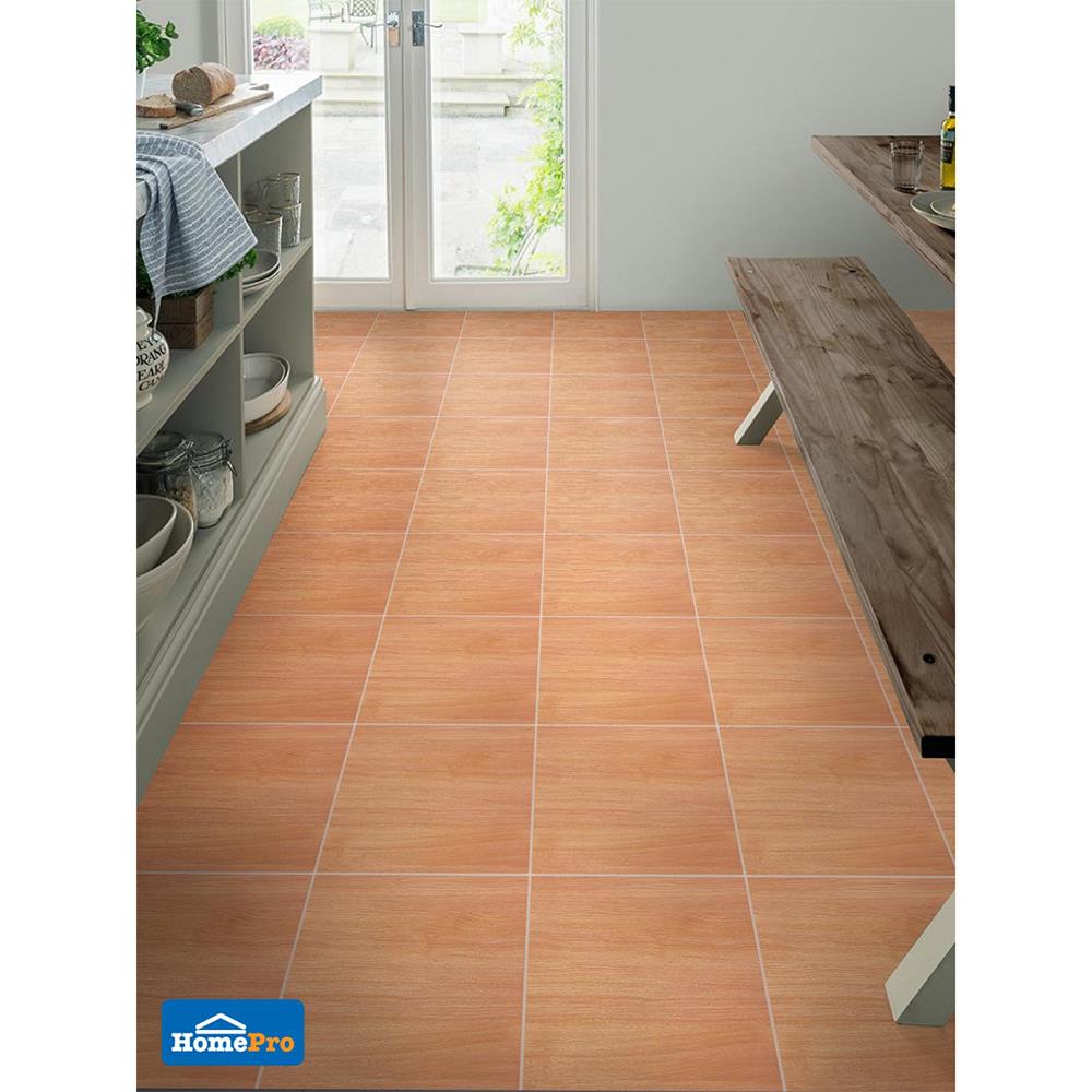 กระเบื้องพื้น 12x12 นิ้ว ภูผา คอนน่า วู๊ด น้ำตาล PM 1M2