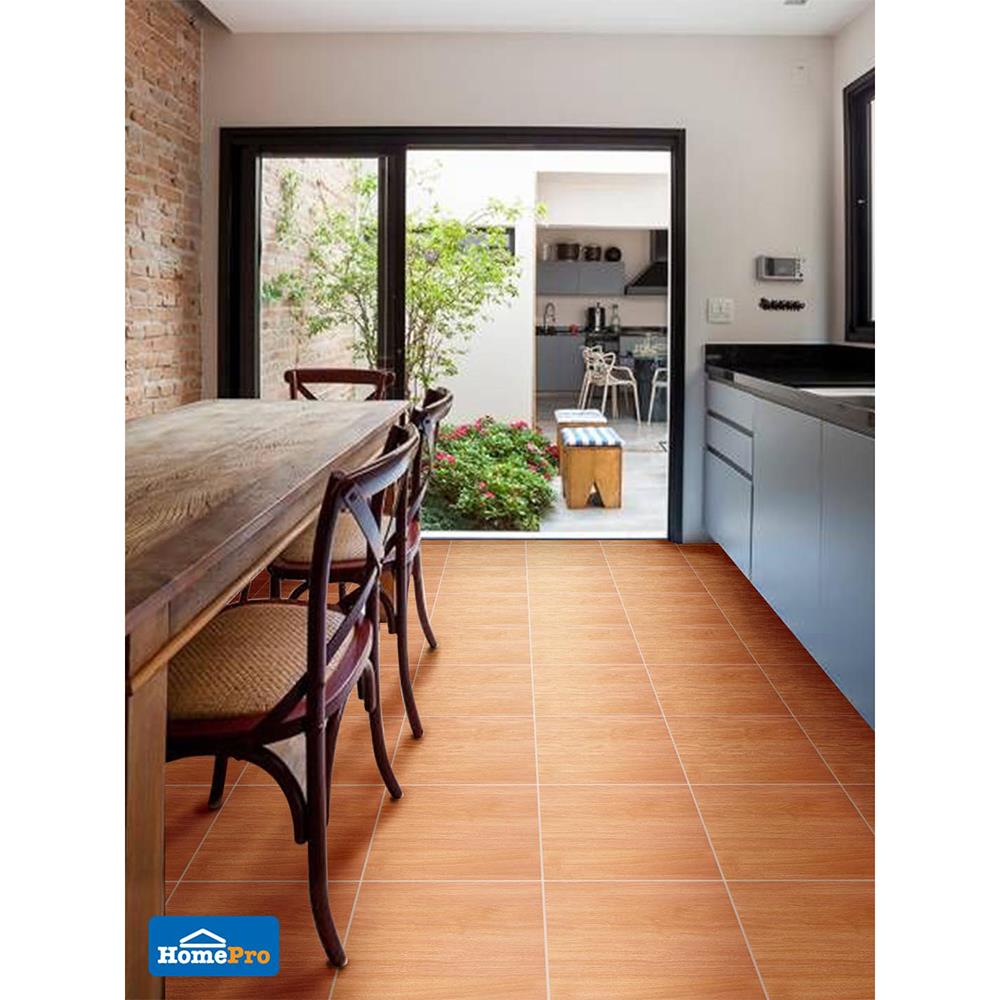 กระเบื้องพื้น 12x12 นิ้ว ภูผา คอนน่า วู๊ด น้ำตาล PM 1M2