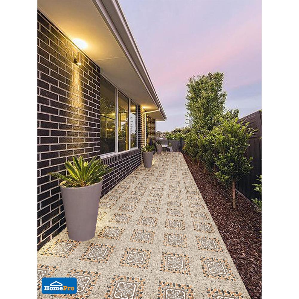 กระเบื้องพื้น 12x12 นิ้ว ภูผา เวเนอร์ สโตน น้ำตาล PM 1 ตร.ม.