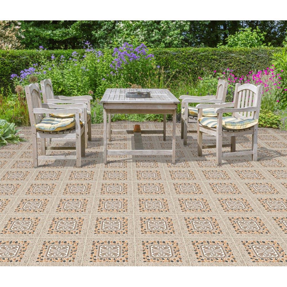 กระเบื้องพื้น 12x12 นิ้ว ภูผา เวเนอร์ สโตน น้ำตาล PM 1 ตร.ม.