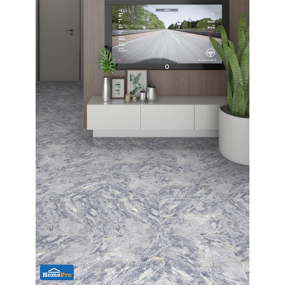 กระเบื้องพื้น 16x16 นิ้ว TARA ลูมาสสโตน เทา PM 0.96 ตร.ม.