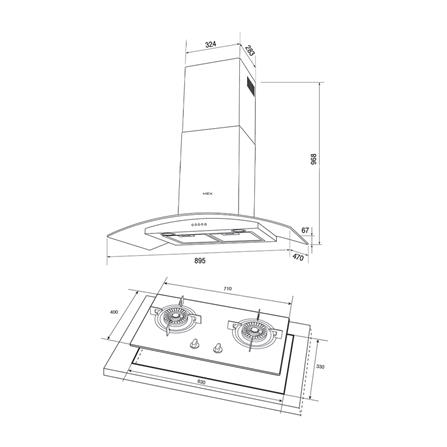 เตาฝัง+เครื่องดูดควัน MEX V712M+KV7269X90_3