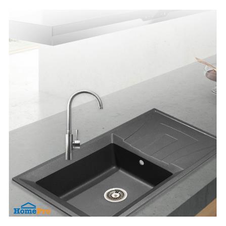 ซิงค์ฝัง 1 หลุม 1 ที่พัก TECNOPLUS GIN 1B1D GRAY สีเทา_2