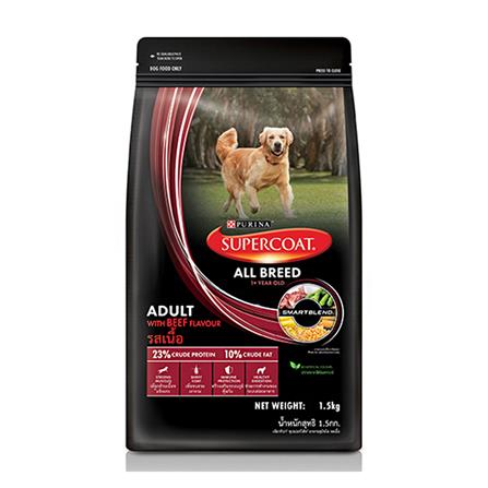 อาหารสุนัข SUPERCOAT ADULT BEEF 10 กก._0