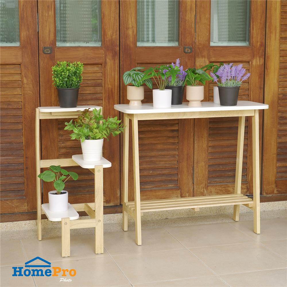 ชั้นวางกระถางต้นไม้ 2 ชั้น SPRING WOODY