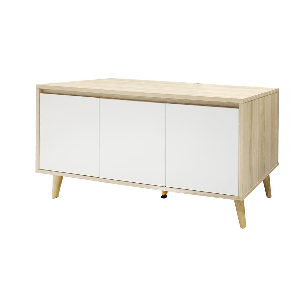 ตู้วางทีวี FURDINI PEARL 120 ซม. สี PINE OAK/WHITE