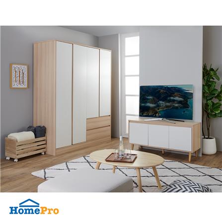 ตู้วางทีวี FURDINI PEARL 120 ซม. สี PINE OAK/WHITE_4