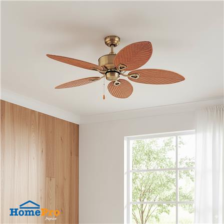 พัดลมไม่มีโคมไฟ CARINI CN01-52N 52 นิ้ว 5 ใบพัด สีน้ำตาล/ทองรมดำ_3