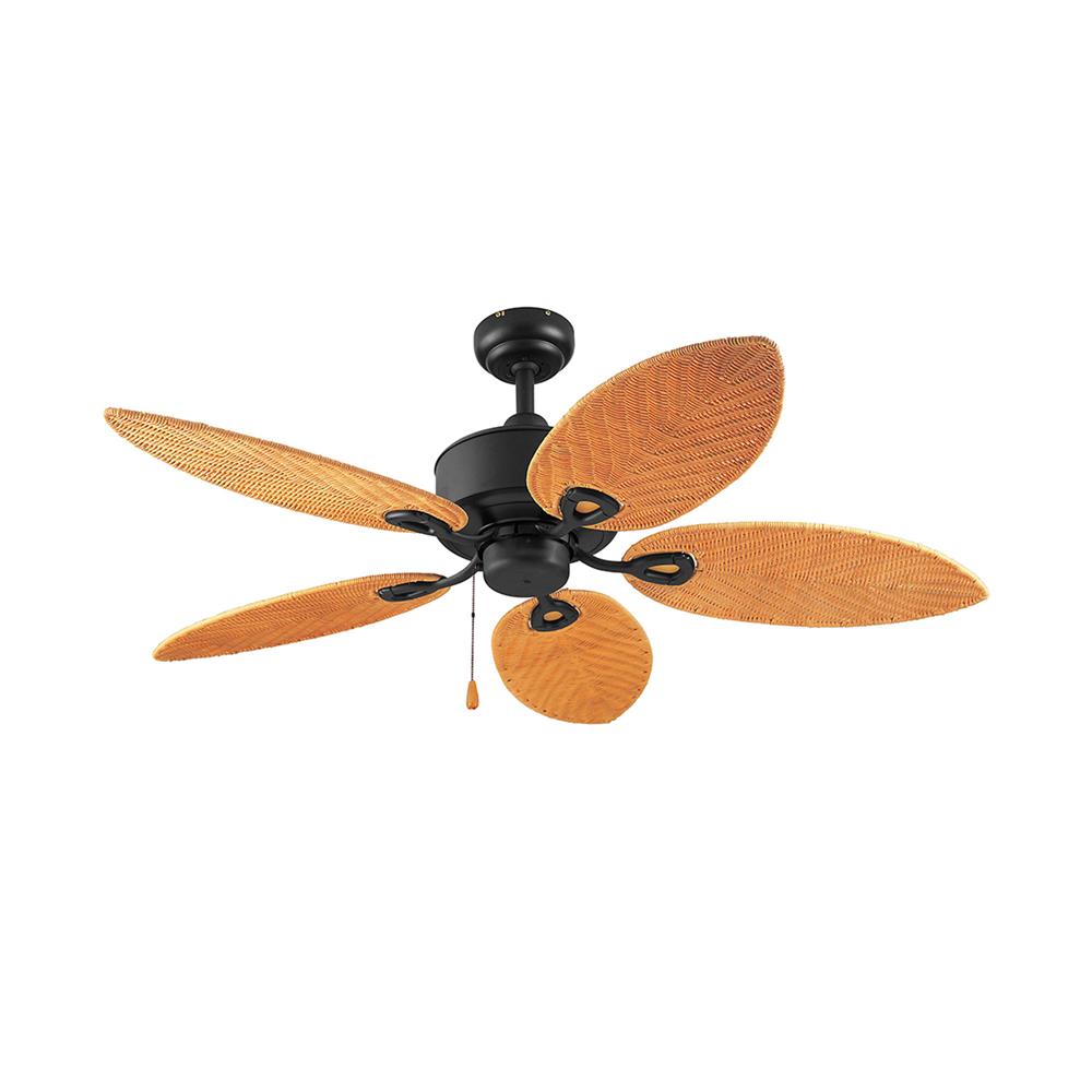 พัดลมไม่มีโคมไฟ CARINI CN01-52N CBK 52 นิ้ว 5 ใบพัด สีดำ/น้ำตาล
