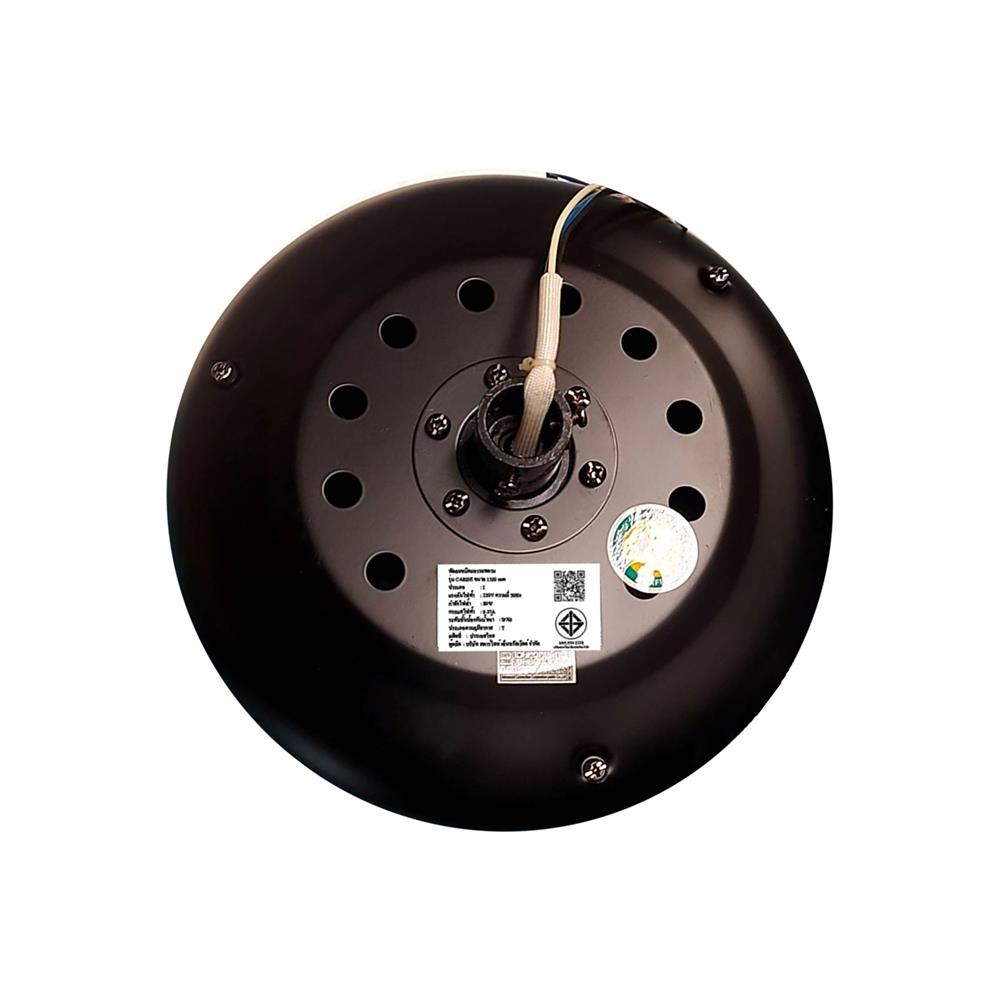 พัดลมไม่มีโคมไฟ CARINI CN01-52N CBK 52 นิ้ว 5 ใบพัด สีดำ/น้ำตาล