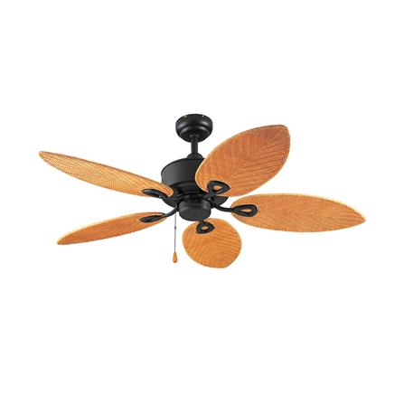 พัดลมไม่มีโคมไฟ CARINI CN01-52N CBK 52 นิ้ว 5 ใบพัด สีดำ/น้ำตาล_0