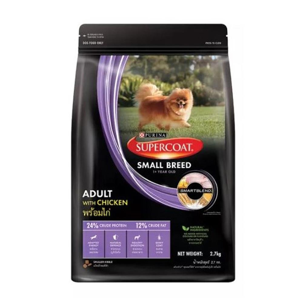 อาหารสุนัข SUPERCOAT ADULT WITH CHICKEN 2.7 กก.