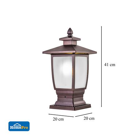 โคมไฟหัวเสา CARINI 625F สีน้ำตาล_5