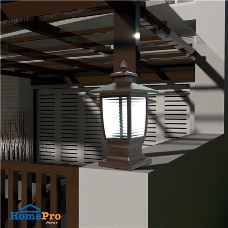 โคมไฟหัวเสา CARINI 614F สีน้ำตาล_3