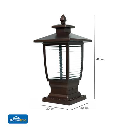 โคมไฟหัวเสา CARINI 614F สีน้ำตาล_5