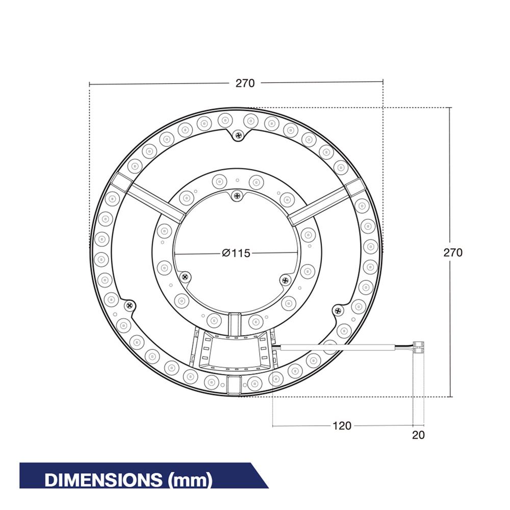 หลอด LED BEC MAGNET O-KIT 36 วัตต์ DAYLIGHT