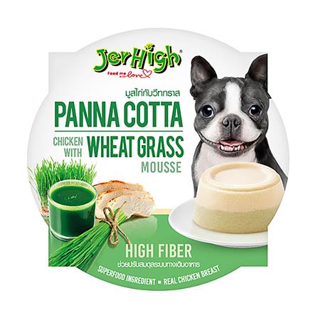 อาหารว่างสุนัข JERHIGH PANNA COTTA CHICKEN WITH WHEAT GRASS 70 ก._0