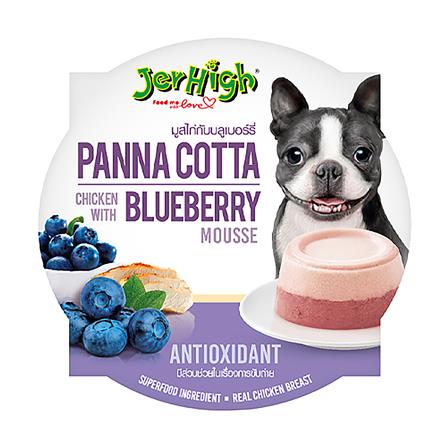 อาหารว่างสุนัข JERHIGH PANNA COTTA CHICKEN WITH BLUEBERRY 70 ก._0