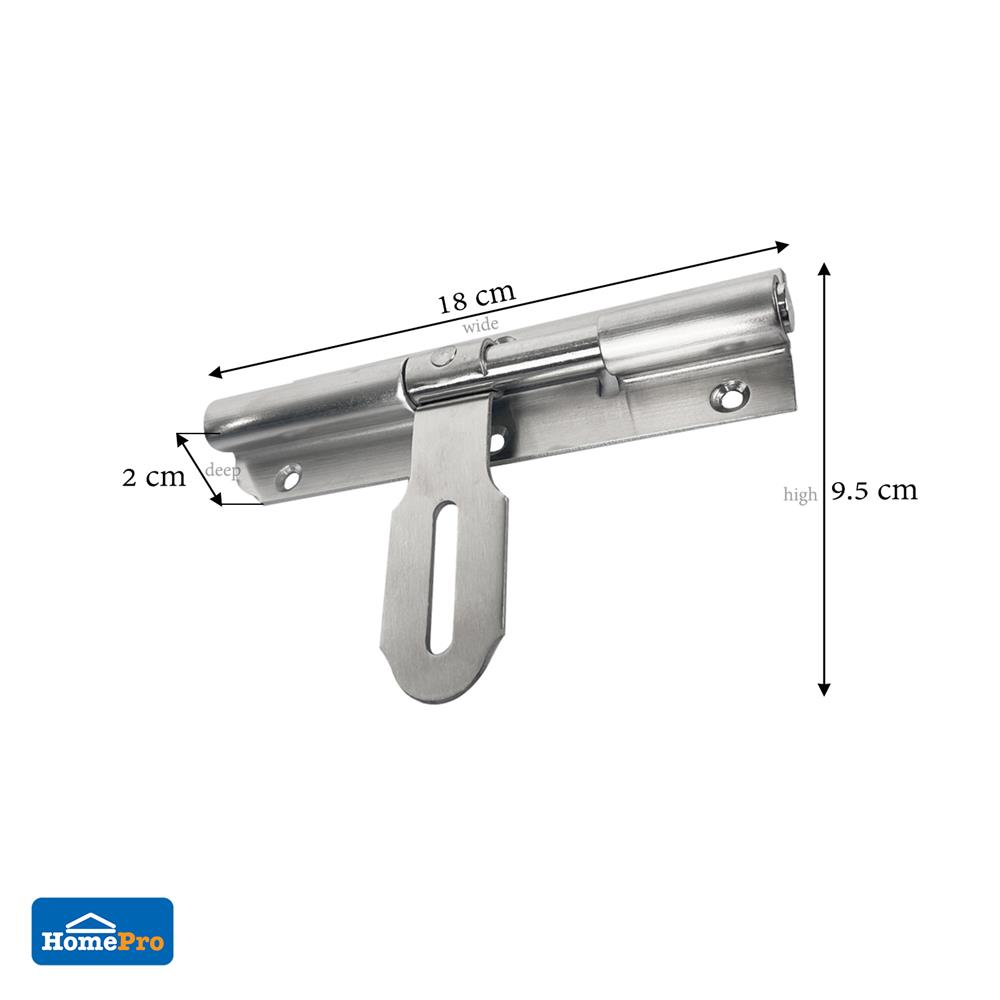 กลอนขวาง AZLE 6 นิ้ว สีสเตนเลส