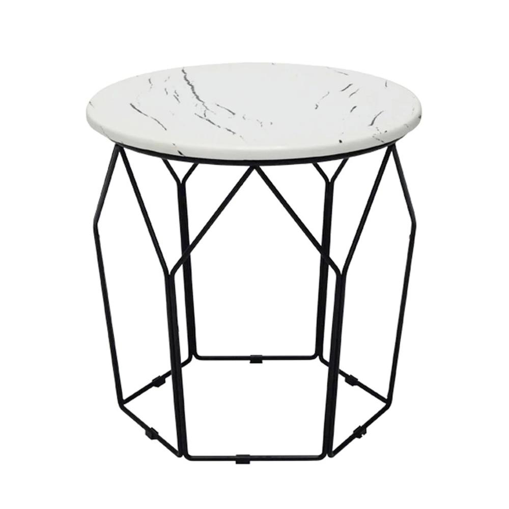 โต๊ะข้าง KONCEPT SCHOLAR D50 สีขาว