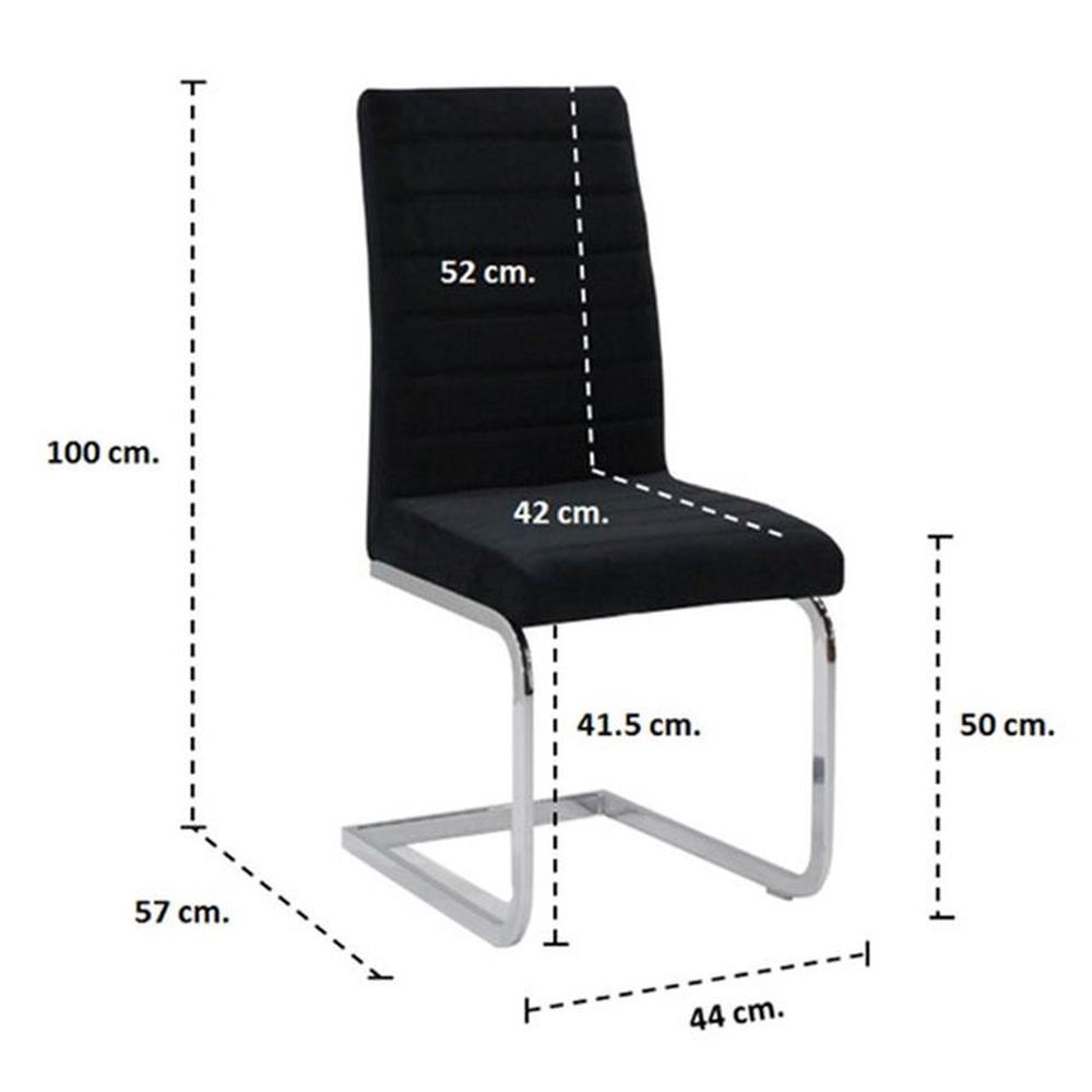 เก้าอี้ห้องอาหาร KONCEPT LUSHI สีดำ