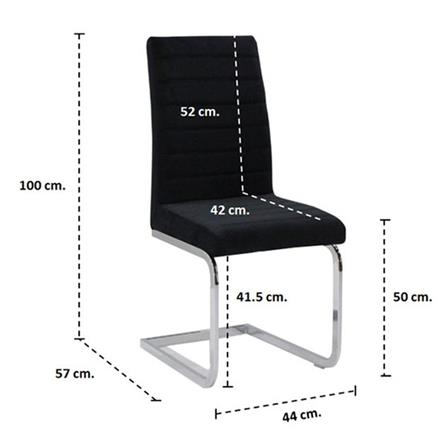 เก้าอี้ห้องอาหาร KONCEPT LUSHI สีดำ_3