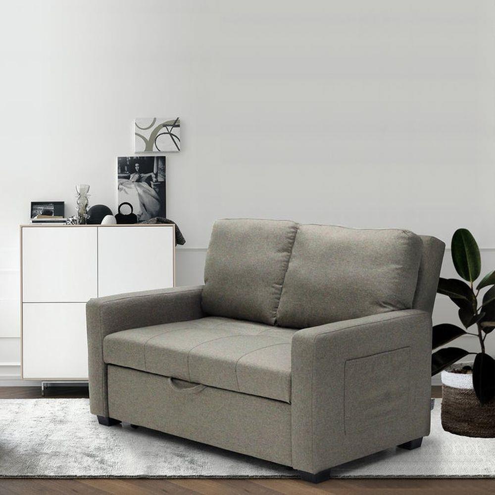 โซฟาเบด 2 ที่นั่ง KONCEPT SHASA สีน้ำตาล