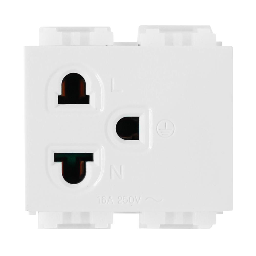 เต้ารับเดี่ยว 3 ขา CT ELECTRIC CPS-113 สีขาว