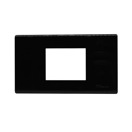 หน้ากาก 2 ช่องกลาง CT ELECTRIC A-1022 สีดำ_0